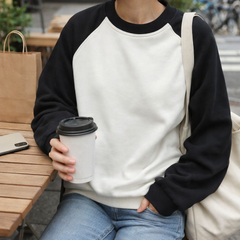 Factory Outlet Custom Logo Color Block Patchwork Breathable Screen Print Long Sleeve T-shirt for Men
