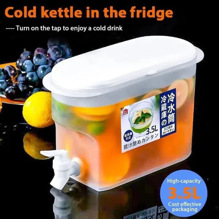 1.5L Cold Kettle with Tap — Fridge-Friendly Jug
