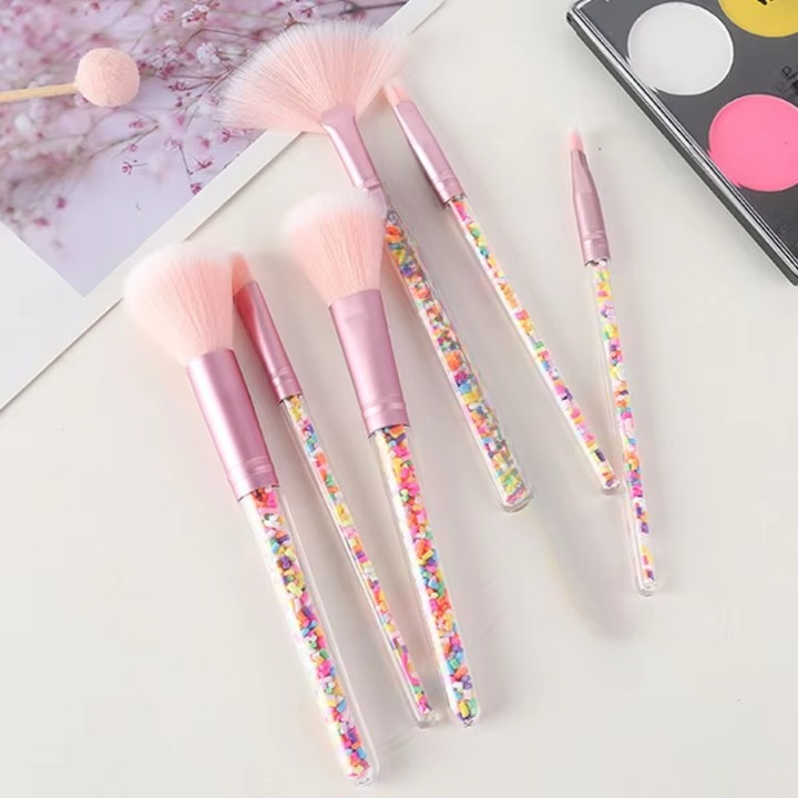 Sweet Beauty 7-Piece Makeup Brush Set | Complete Professional & Beginner Kit (Random Color)