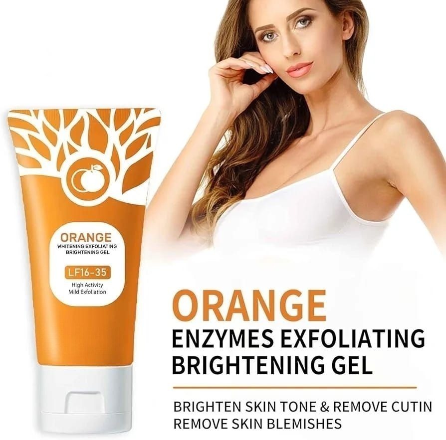 Orange Enzyme Exfoliating Gel 80g | Brightening & Nourishing Citrus Skincare for Radiant, Healthy Glow