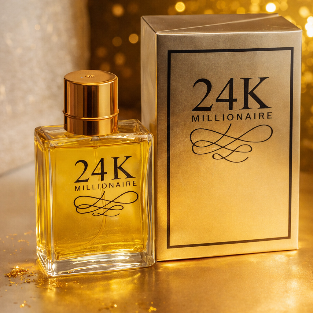 24K MILLIONAIRE Eau de Parfum for Men | Premium Long-Lasting Luxury Natural Spray – 100ml