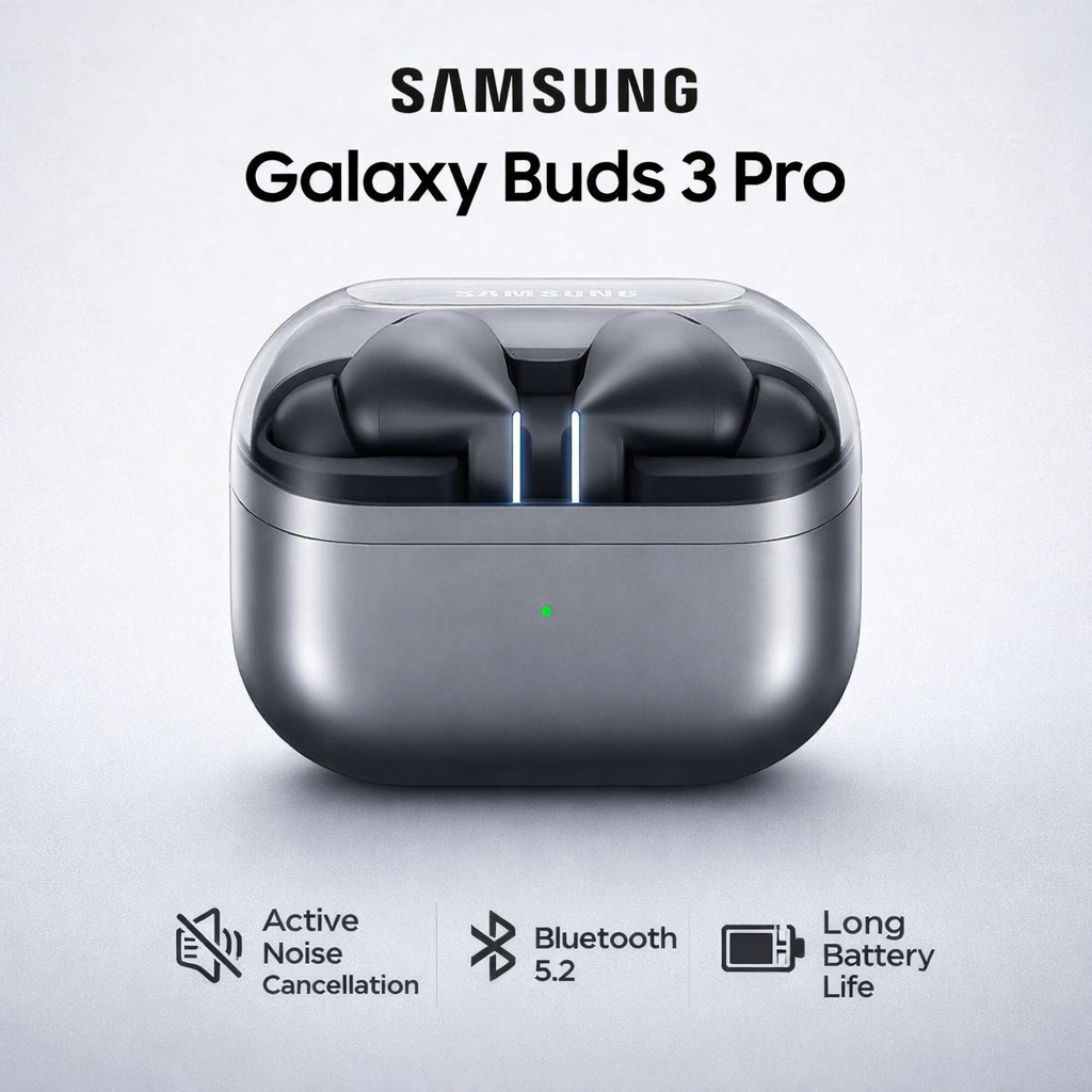 Samsung Galaxy Buds 3 Pro – Premium Sound, Smart Noise Cancellation, Best Wireless Earbuds